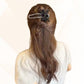 Glitzernde elegante schwarze Haarspange für Hochsteckfrisuren