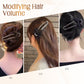 Glitzernde elegante schwarze Haarspange für Hochsteckfrisuren