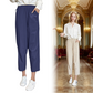Damen Casual Straight Cropped Pants