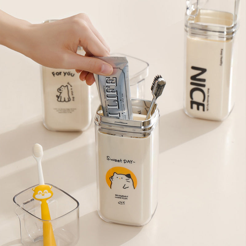 Tragbarer 3-in-1-Toilettenbecher