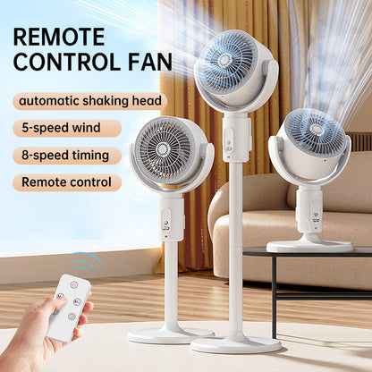 ✨Motor Standventilator, 20dB sehr leiser Ventilator, 30m Wurfweite, 2465m³/h Luftvolumen, Fan mit Fernbedienung & Kühlung✨