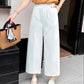 Weit geschnittene Hose mit hoher Taille