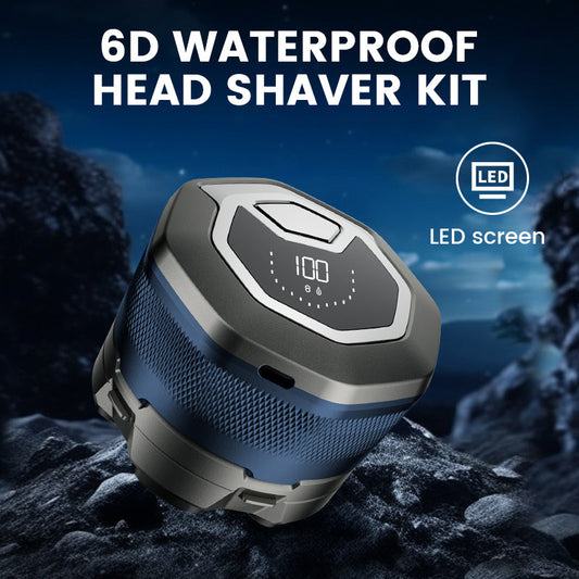 6D Waterproof Head Shaver Kit für Männer mit Glatze