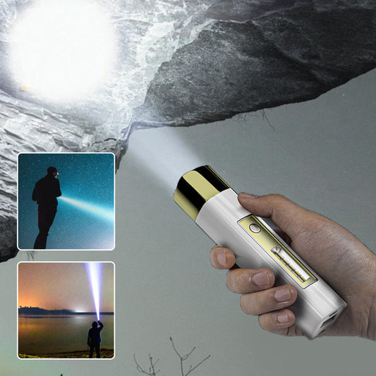 Mini 2-in-1-Taschenlampe mit hoher Leuchtkraft und Powerbank