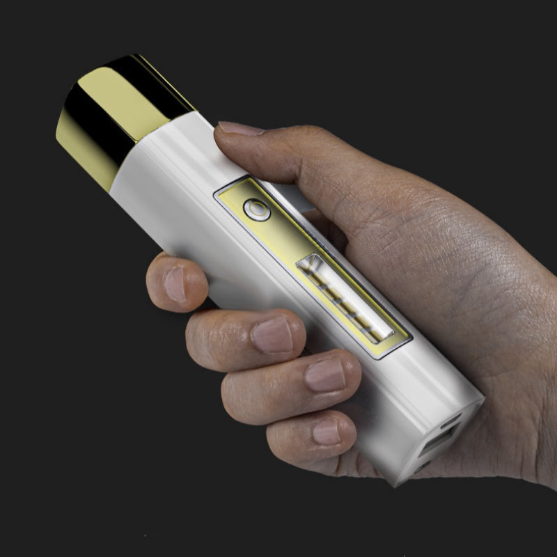 Mini 2-in-1-Taschenlampe mit hoher Leuchtkraft und Powerbank