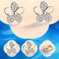 Stilvolles S925-Silber-Zirkon-Ohrring-Set für eine Woche (6 Paar) – Schönes Geschenk