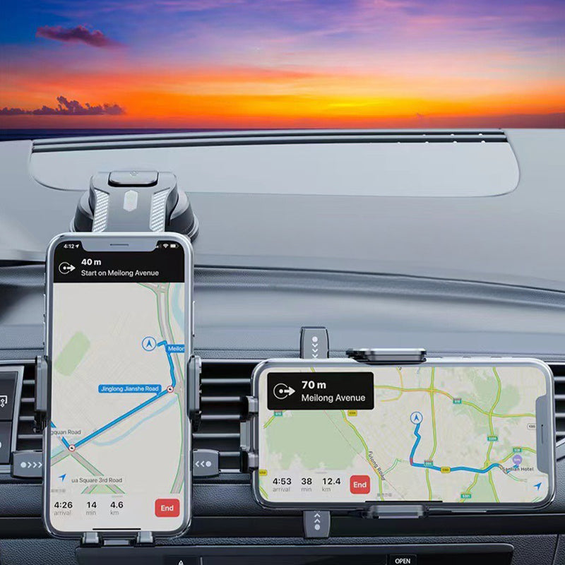 Multifunktionaler Handyhalter fürs Auto mit Saugnapf