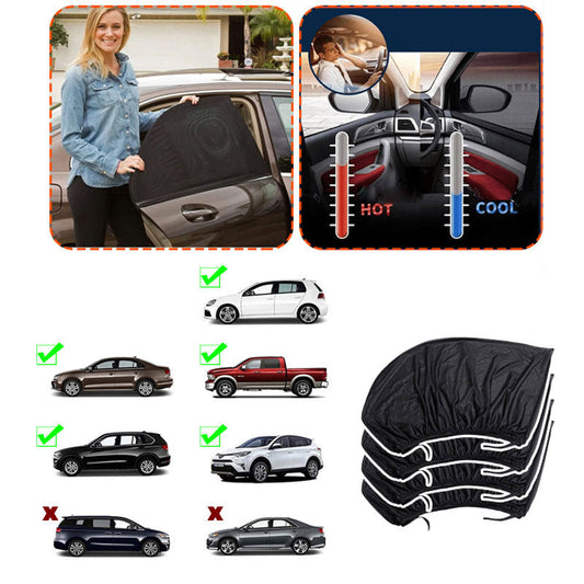 2PCS Atmungsaktive Mesh Auto Fenster Schatten