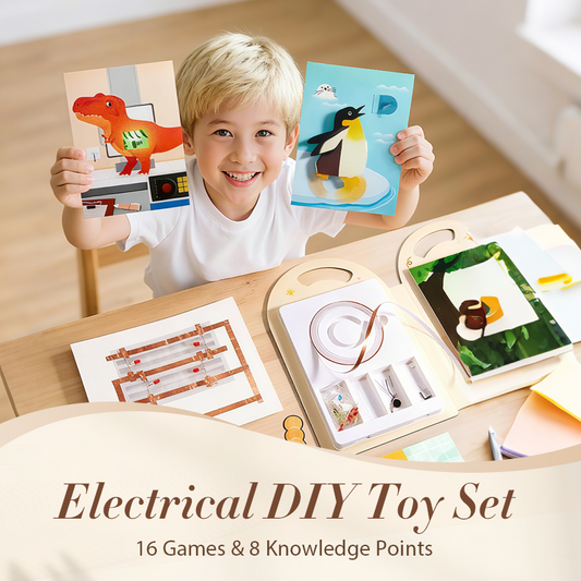 Elektrisches DIY-Spielzeugset: 16 Spiele & 8 Wissenspunkte