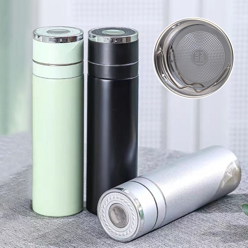 Schönes Geschenk * Edelstahl-Thermobecher, Tee-Wasser-Trennung