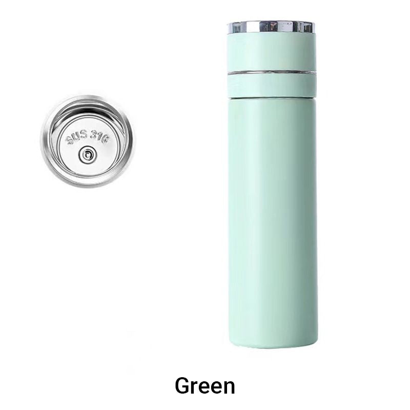 Schönes Geschenk * Edelstahl-Thermobecher, Tee-Wasser-Trennung