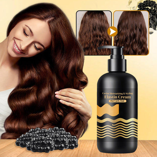 💯 Der Retter für lockiges Haar 💥Caviar Moisturizing & Styling Elastin Cream für lockiges Haar