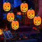 Halloween-Kürbis-Gartenstecker mit Solarleuchte