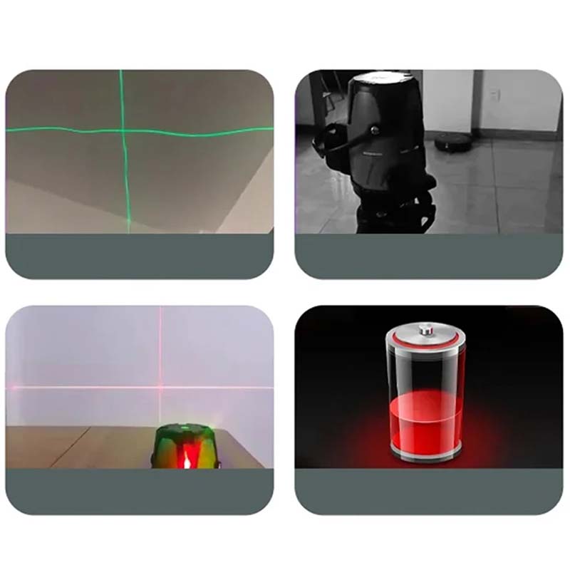 🔧 90-Grad-Infrarot-Laser-Wasserwaage｜Präzise rechtwinklige Ausrichtung