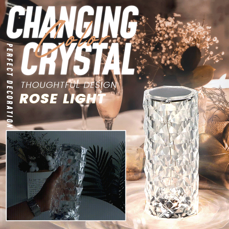 Sommer-Sonderangebot – Touch-Steuerung Rosen-Kristalllampe – 2 kaufen, versandkostenfrei