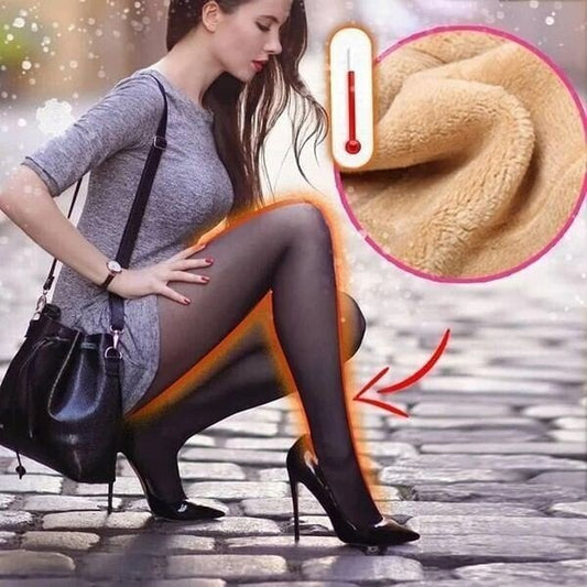 🔥 Blitzverkauf: 50 % Rabatt!!⚡Über 50.000 verkauft! 🏆❄️Flawless Legs – künstliche, durchscheinende, warme, mit Plüsch gefütterte, elastische Strumpfhose