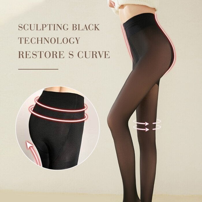 🔥 Blitzverkauf: 50 % Rabatt!!⚡Über 50.000 verkauft! 🏆❄️Flawless Legs – künstliche, durchscheinende, warme, mit Plüsch gefütterte, elastische Strumpfhose