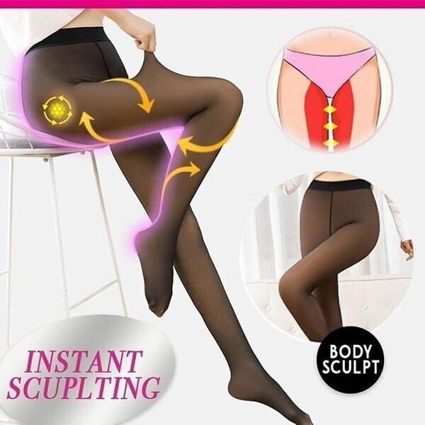 🔥 Blitzverkauf: 50 % Rabatt!!⚡Über 50.000 verkauft! 🏆❄️Flawless Legs – künstliche, durchscheinende, warme, mit Plüsch gefütterte, elastische Strumpfhose