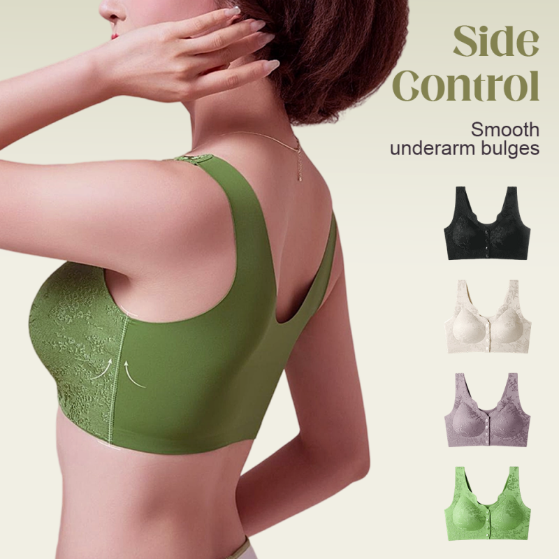 👙 50% RABATT JETZT! ✨ Bequemer BH ohne Bügel mit Vorderverschluss - Weiche Stütze & Nahtloses Design für einen Unsichtbaren Tragekomfort 🌸💫