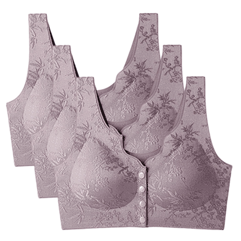 👙 50% RABATT JETZT! ✨ Bequemer BH ohne Bügel mit Vorderverschluss - Weiche Stütze & Nahtloses Design für einen Unsichtbaren Tragekomfort 🌸💫