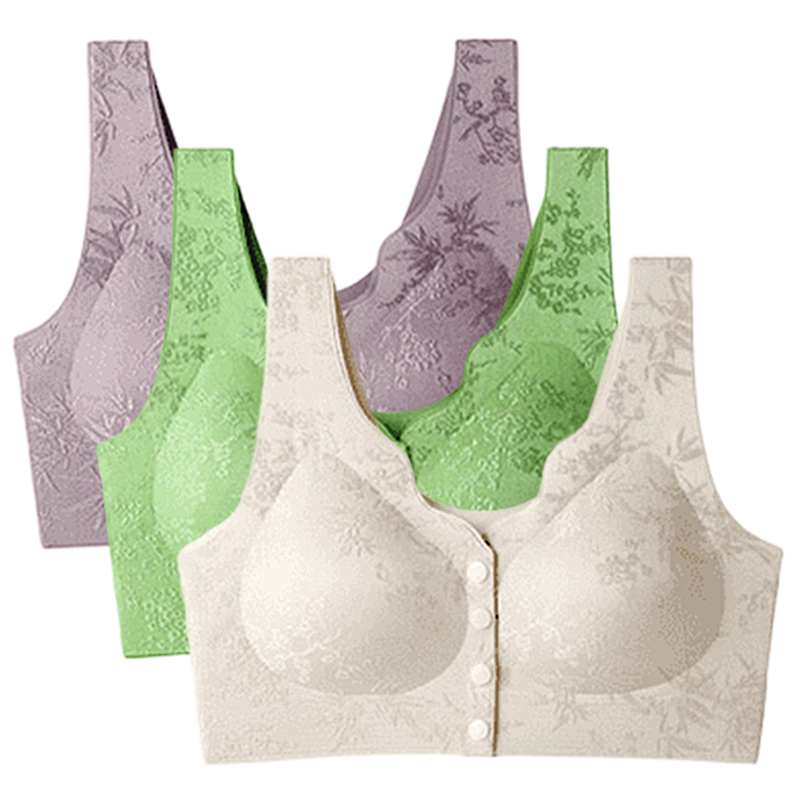 👙 50% RABATT JETZT! ✨ Bequemer BH ohne Bügel mit Vorderverschluss - Weiche Stütze & Nahtloses Design für einen Unsichtbaren Tragekomfort 🌸💫