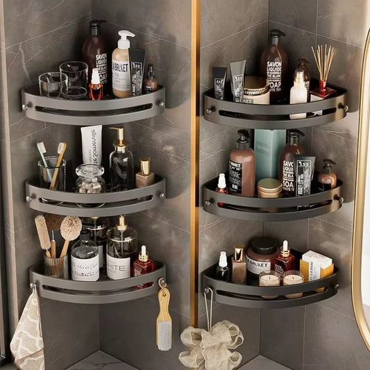 🛀Dreieckiges Badezimmerregal – ein Duschregal, das tatsächlich an seinem Platz BLEIBT und wunderschön aussieht!
