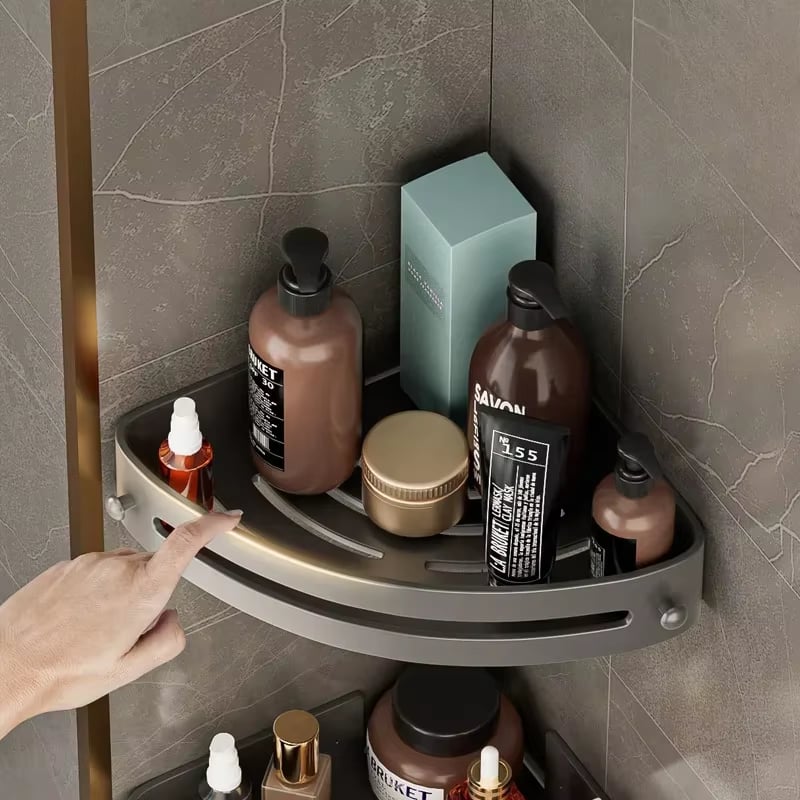 🛀Dreieckiges Badezimmerregal – ein Duschregal, das tatsächlich an seinem Platz BLEIBT und wunderschön aussieht!