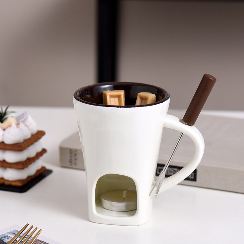 🧆🍫 Keramischer Schokoladenfondue-Becher – Genuss pur, langlebig & nachhaltig ✨ Ideal für gemütliche Abende 🍓 Praktisch & einfach zu reinigen.