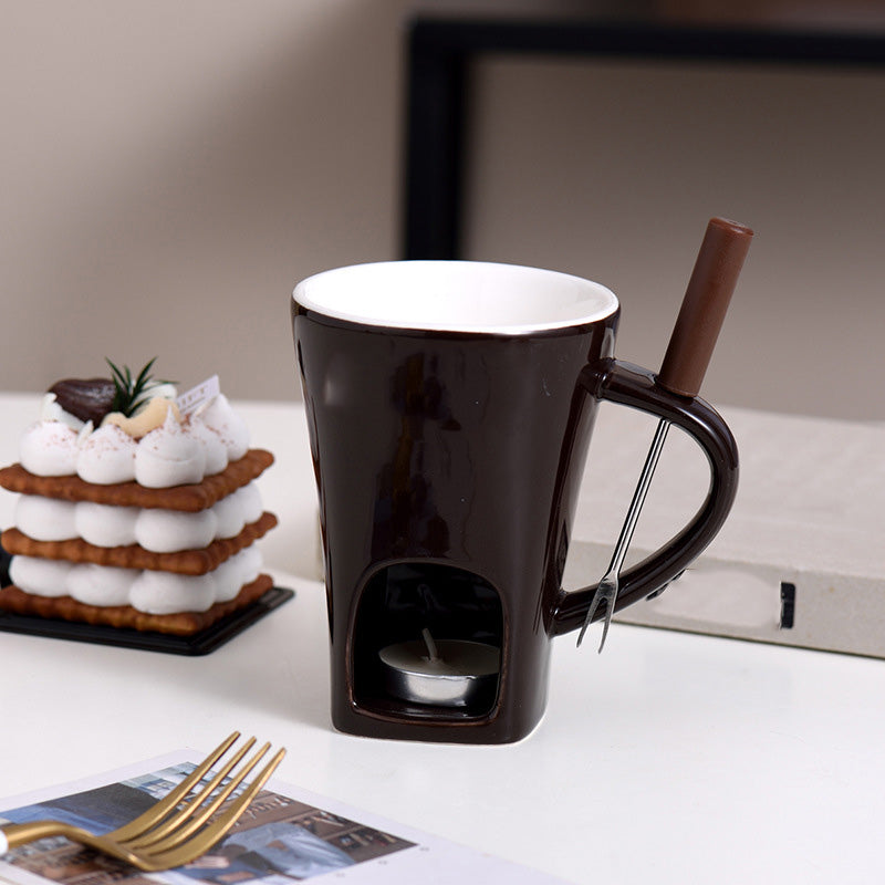 🧆🍫 Keramischer Schokoladenfondue-Becher – Genuss pur, langlebig & nachhaltig ✨ Ideal für gemütliche Abende 🍓 Praktisch & einfach zu reinigen.
