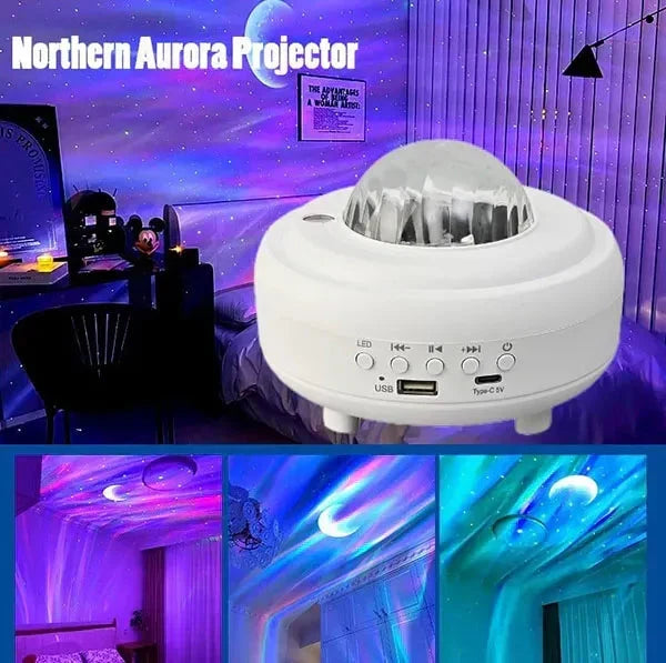 🌌🌌50% RABATT JETZT!✨Nordlichtprojektor🔮🔮360° Farbwechsel mit Sternenhimmel-Effekt für eine Magische Atmosphäre zu Hause✨