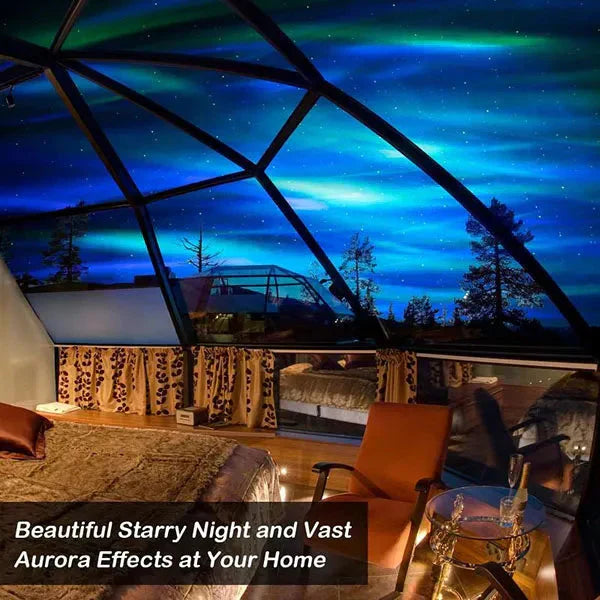 🌌50% RABATT JETZT!✨Nordlichtprojektor🔮360° Farbwechsel mit Sternenhimmel-Effekt für eine Magische Atmosphäre zu Hause✨