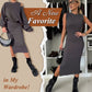 Damen-Set mit Sweatshirt mit schrägen Schultern und ärmellosem Kleid