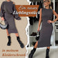 Damen-Set mit Sweatshirt mit schrägen Schultern und ärmellosem Kleid