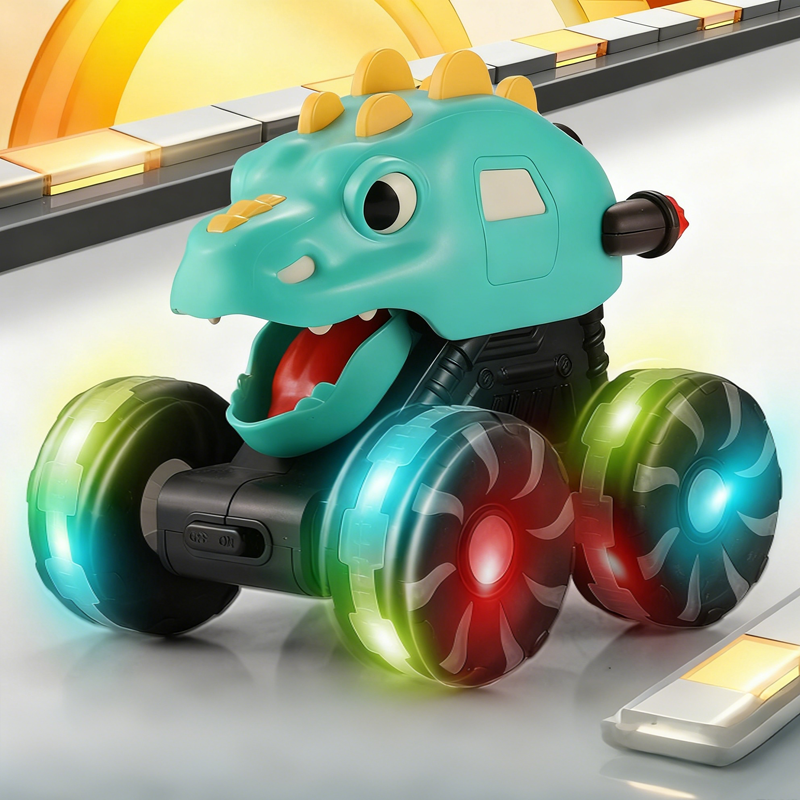 🦖🚙Press & Go Dinosaurier-Spielzeugauto mit Lichtern🎁