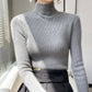Halbhoher Strickpullover mit Futter