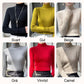 Halbhoher Strickpullover mit Futter