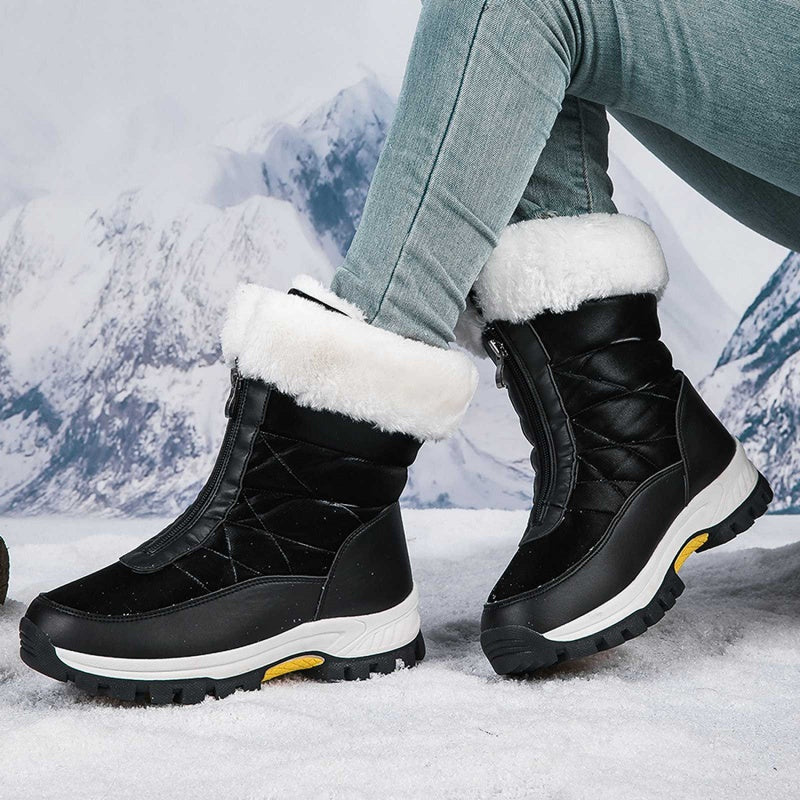 ⏳Cyber Monday Blitzangebot💥👢Rutschfeste, warme Schneestiefel mit Reißverschluss für Damen✨