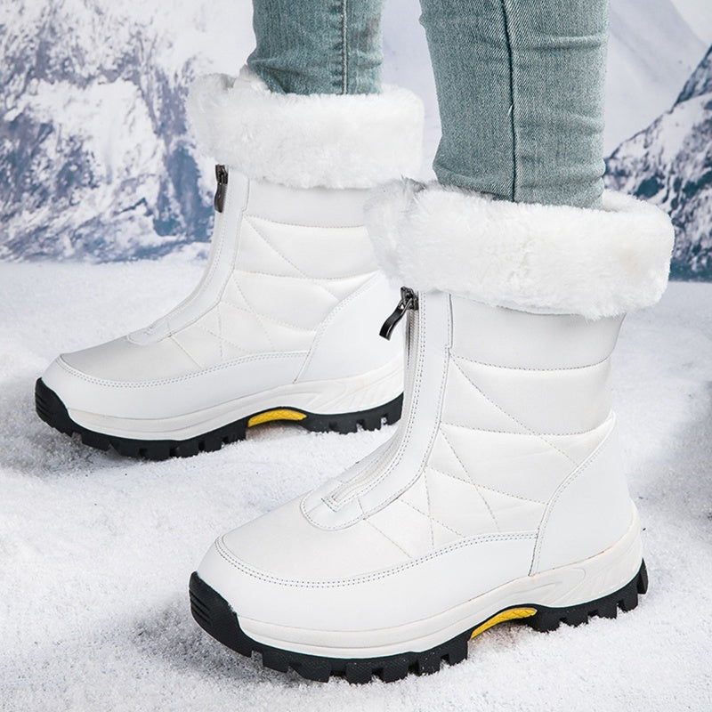 ⏳Cyber Monday Blitzangebot💥👢Rutschfeste, warme Schneestiefel mit Reißverschluss für Damen✨