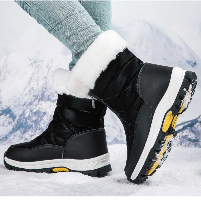 ⏳Cyber Monday Blitzangebot💥👢Rutschfeste, warme Schneestiefel mit Reißverschluss für Damen✨
