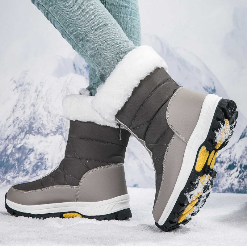 ⏳Cyber Monday Blitzangebot💥👢Rutschfeste, warme Schneestiefel mit Reißverschluss für Damen✨