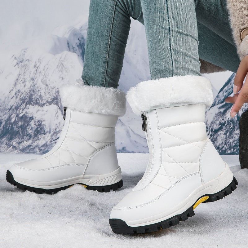 ⏳Cyber Monday Blitzangebot💥👢Rutschfeste, warme Schneestiefel mit Reißverschluss für Damen✨