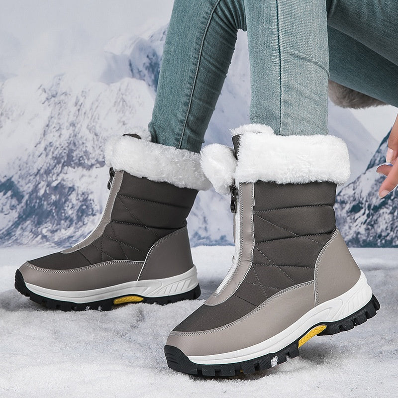 ⏳Cyber Monday Blitzangebot💥👢Rutschfeste, warme Schneestiefel mit Reißverschluss für Damen✨