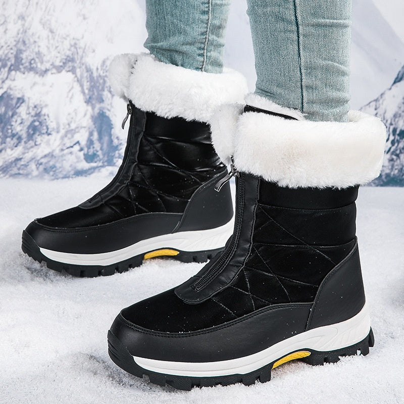 ⏳Cyber Monday Blitzangebot💥👢Rutschfeste, warme Schneestiefel mit Reißverschluss für Damen✨