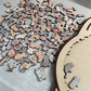 ✅50 % Rabatt🎅Morandi-farbenes Katzenförmiges Holzpuzzle mit 135 Teilen