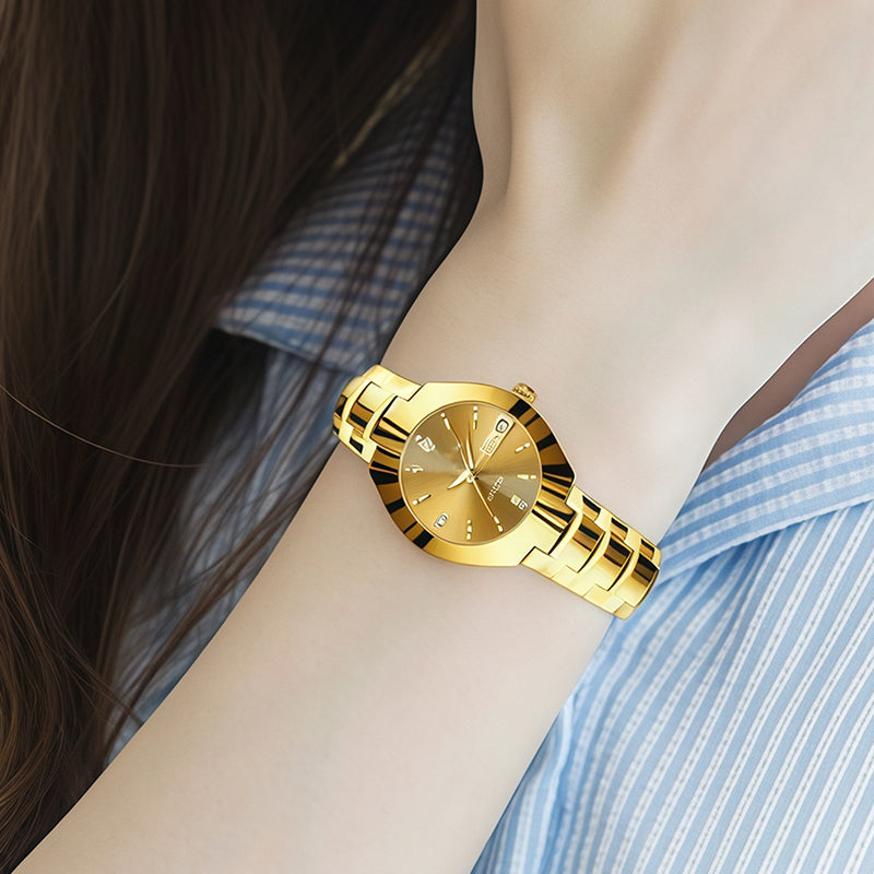 ⌚ 50% RABATT! ✨ Elegante Wasserdichte Damenuhr - Kristallglas & Zifferblatt mit Diamantakzenten für luxuriöse Anlässe 💎🌟