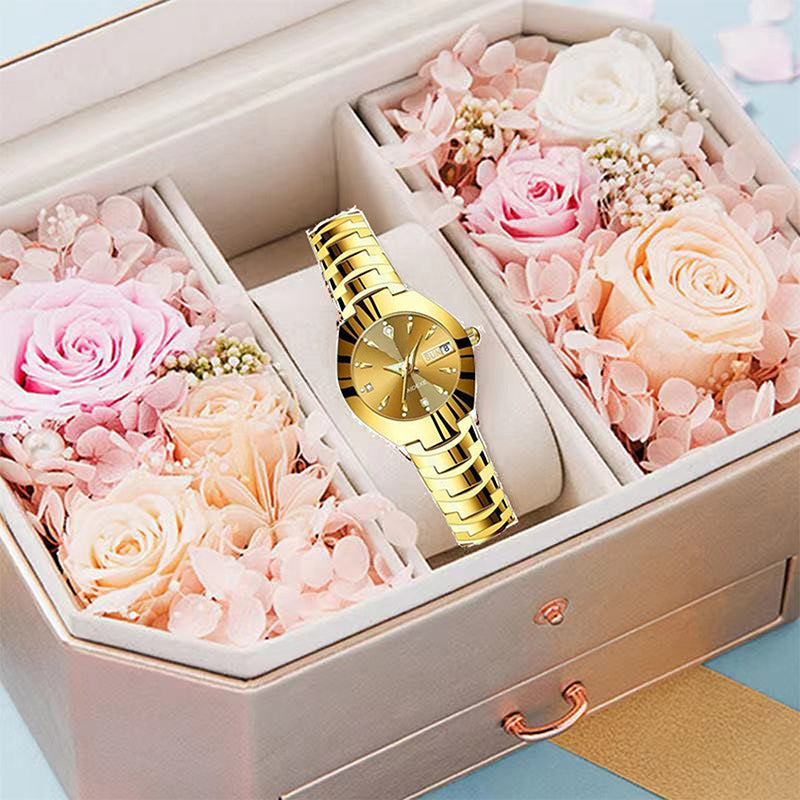 ⌚ 50% RABATT! ✨ Elegante Wasserdichte Damenuhr - Kristallglas & Zifferblatt mit Diamantakzenten für luxuriöse Anlässe 💎🌟