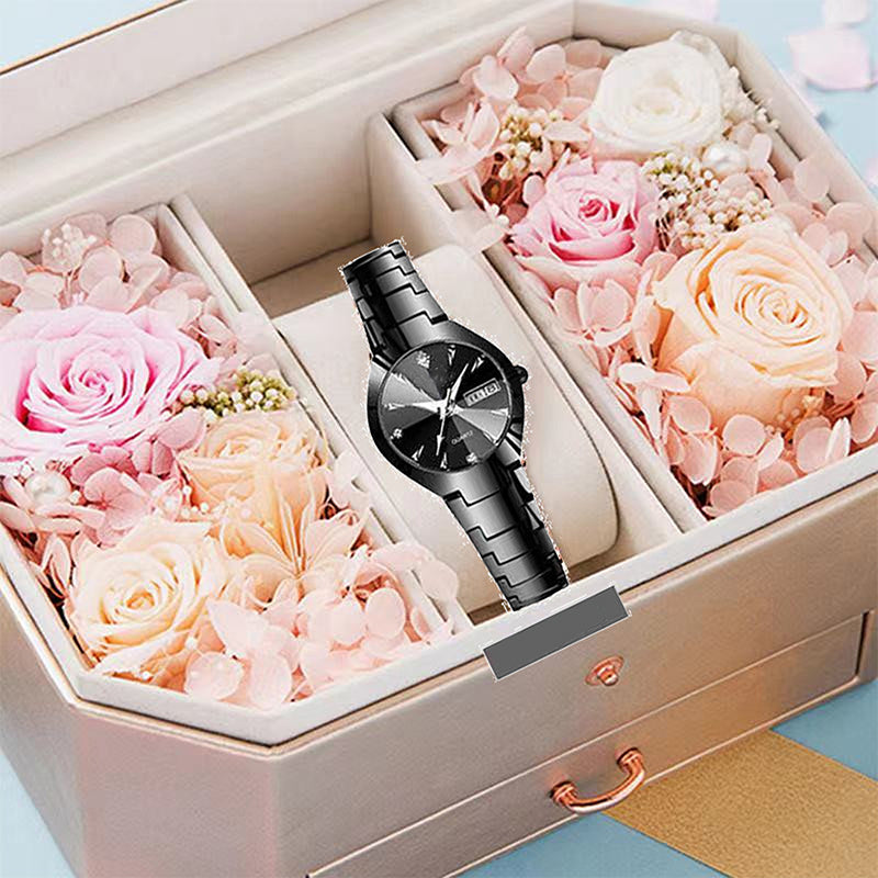 ⌚ 50% RABATT! ✨ Elegante Wasserdichte Damenuhr - Kristallglas & Zifferblatt mit Diamantakzenten für luxuriöse Anlässe 💎🌟