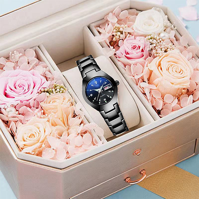 ⌚ 50% RABATT! ✨ Elegante Wasserdichte Damenuhr - Kristallglas & Zifferblatt mit Diamantakzenten für luxuriöse Anlässe 💎🌟
