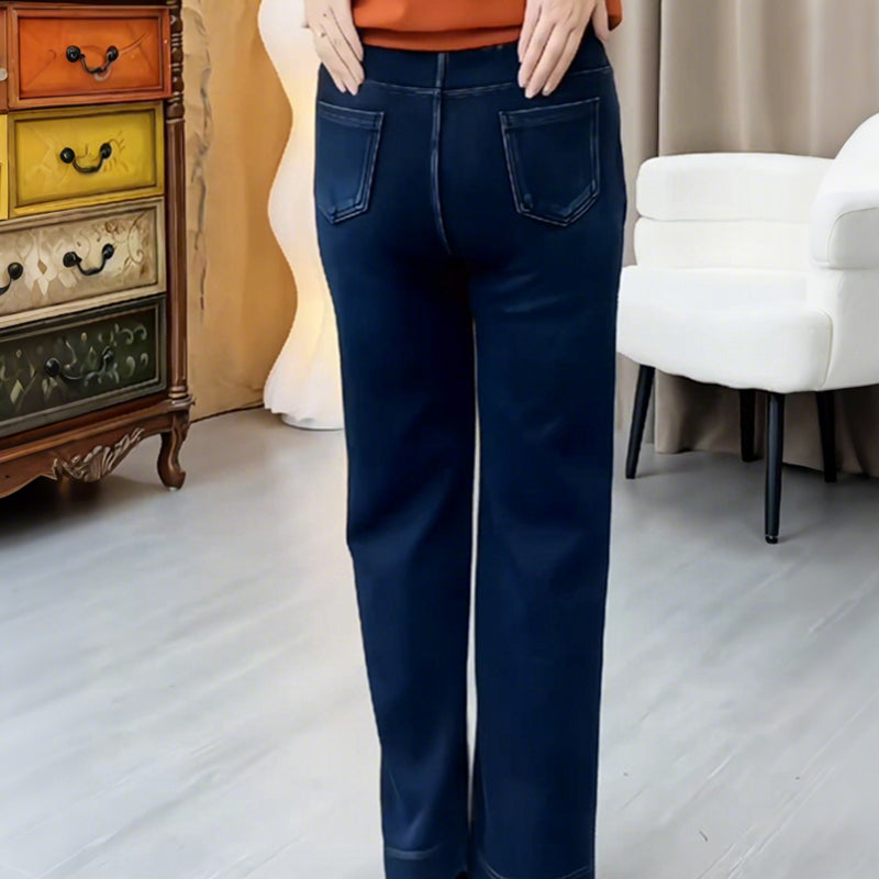 Casual modische Damenhose mit geradem Bein