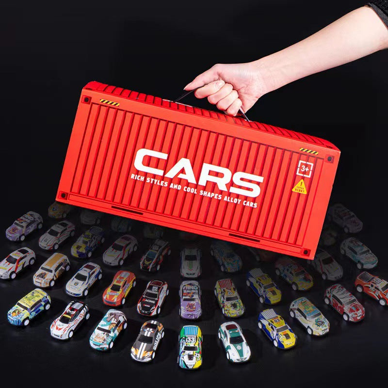 100 Mini-Rückzugautos mit integrierter Garage